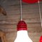 Lámpara bombilla vintage con tres luces, Italia, años 70, Imagen 12