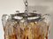 Lámparas de araña de cristal de Murano de Mazzega, años 70. Juego de 2, Imagen 12