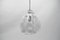 Mid-Century Modern Chrome & Murano Glass Pendant Lamp by Doria, 1960s, Image 5