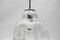 Lampe à Suspension Mid-Century en Chrome et Verre de Murano par Doria, 1960s 9