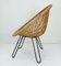 Mid-Century Armchair in Bamboo Wicker with Hairpin Legs, 1960s, Image 2