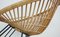 Mid-Century Armchair in Bamboo Wicker with Hairpin Legs, 1960s 9