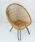 Mid-Century Armchair in Bamboo Wicker with Hairpin Legs, 1960s, Image 6