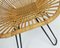 Mid-Century Armchair in Bamboo Wicker with Hairpin Legs, 1960s 8