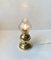 Vintage Maritime Tischlampe aus Messing & Rauchglas von Abo Randers, 1970er 3