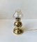 Vintage Maritime Table Lamp in Brass and Smoke Glass from Abo Randers, 1970s 4