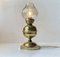 Vintage Maritime Table Lamp in Brass and Smoke Glass from Abo Randers, 1970s 2