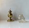 Vintage Maritime Table Lamp in Brass and Smoke Glass from Abo Randers, 1970s 5