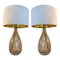 Lámparas de mesa Fumè de cristal de Murano de Simong. Juego de 2, Imagen 1