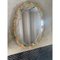 Venetian Oval Gold and Pink Floreal Hand-Carving Mirror by Simong 3