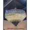 Transparenter und schwarzer Triedro Murano Glas Kronleuchter von Simong 1