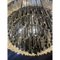 Transparent and Black Triedro Murano Glass Chandelier by Simong 7