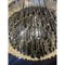 Transparent and Black Triedro Murano Glass Chandelier by Simong, Image 7
