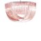 Lampadario esagonale in vetro di Murano rosa di Simong, Immagine 1