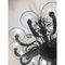 Black Curls Murano Glass Chandelier by Simong 2