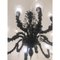 Lámpara de araña Cà Rezzonico veneciana de cristal de Murano en negro con cristales de Simong, Imagen 4