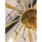 Bernsteinfarbener Kronleuchter aus Muranoglas von Simong 7
