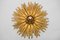 Wooden Sunburst Flush Mount, 1950s 3