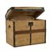 Wooden Transport Trunk with Steel Reinforcements, Image 2