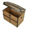Baúl de transporte de madera con refuerzos de acero, Imagen 4