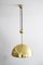 Solan Pendant Light Counterweight Lamp Brass Rar by Florian Schulz, 1970s 1
