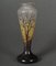 Glass Paste Vase Decorated with Tree and Bird from Muller Frères, Lunéville 1