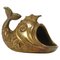 Mid-Century Sculptural Fish Ashtray in Brass by Walter Bosse, Austria, 1950s, Image 1