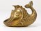 Skulpturaler Mid-Century Fisch Aschenbecher aus Messing von Walter Bosse, Österreich, 1950er 7