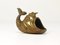 Mid-Century Sculptural Fish Ashtray in Brass by Walter Bosse, Austria, 1950s 3