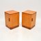 Art Deco Bedside Cabinets in Birds Eye Maple and Walnut , 1920s, Set of 2 5