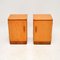 Art Deco Bedside Cabinets in Birds Eye Maple and Walnut , 1920s, Set of 2 2