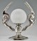 Art Deco Silvered Bronze Pegasus Lamps by Paris Star, 1925, Set of 2 7