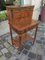 Small Vintage Bureau with Inlays and Brass and Bronze Friezes, 3 Drawers and Doors in the Upper Part, 1950s 10