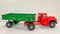 Large Vintage Metal Russian Truck with Trailer, 1986 19