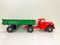 Large Vintage Metal Russian Truck with Trailer, 1986 2