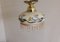 Small Vintage Ceiling Lamp with Decorated Brass Mounting with Patterned Glass Screen with Glass Hanging, 1990s, Image 2