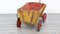 Mid-Century German Wiser Pine Tin Log Coal Decorative Cart, 1930s 2