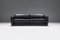 Vintage Gradual Lounge Sofa aus schwarzem Leder von Cini Boeri für Knoll 1