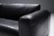 Sofá Gradual vintage de cuero negro de Cini Boeri para Knoll, Imagen 8