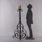 Vintage Candlestick in Wrought Iron 2