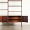 Vintage Bookcase in Exotic Wood and Brass, 1950s 4