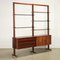 Vintage Bookcase in Exotic Wood and Brass, 1950s 2