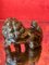 Ming Dynasty Style Foo Lions in Smoky Quartz on Base, 1800s, Set of 2 2