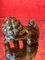 Ming Dynasty Style Foo Lions in Smoky Quartz on Base, 1800s, Set of 2, Image 2