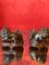 Ming Dynasty Style Foo Lions in Smoky Quartz on Base, 1800s, Set of 2, Image 7