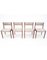 Vintage Teak Chairs, 1960s, Set of 4 4