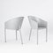 Costes Alluminio Chairs by Philippe Starck for Driade, 1988, Set of 2, Image 1