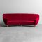 Curvy Sofa Red Velvet by Ico & Luisa Parisi, 1950s 2