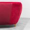Curvy Sofa aus rotem Samt von Ico & Luisa Parisi, 1950er 10