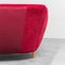 Curvy Sofa Red Velvet by Ico & Luisa Parisi, 1950s, Image 10